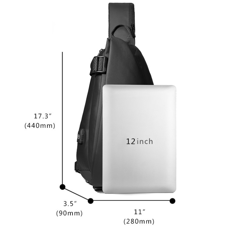 Men's outdoor travel chest bag - Image 5