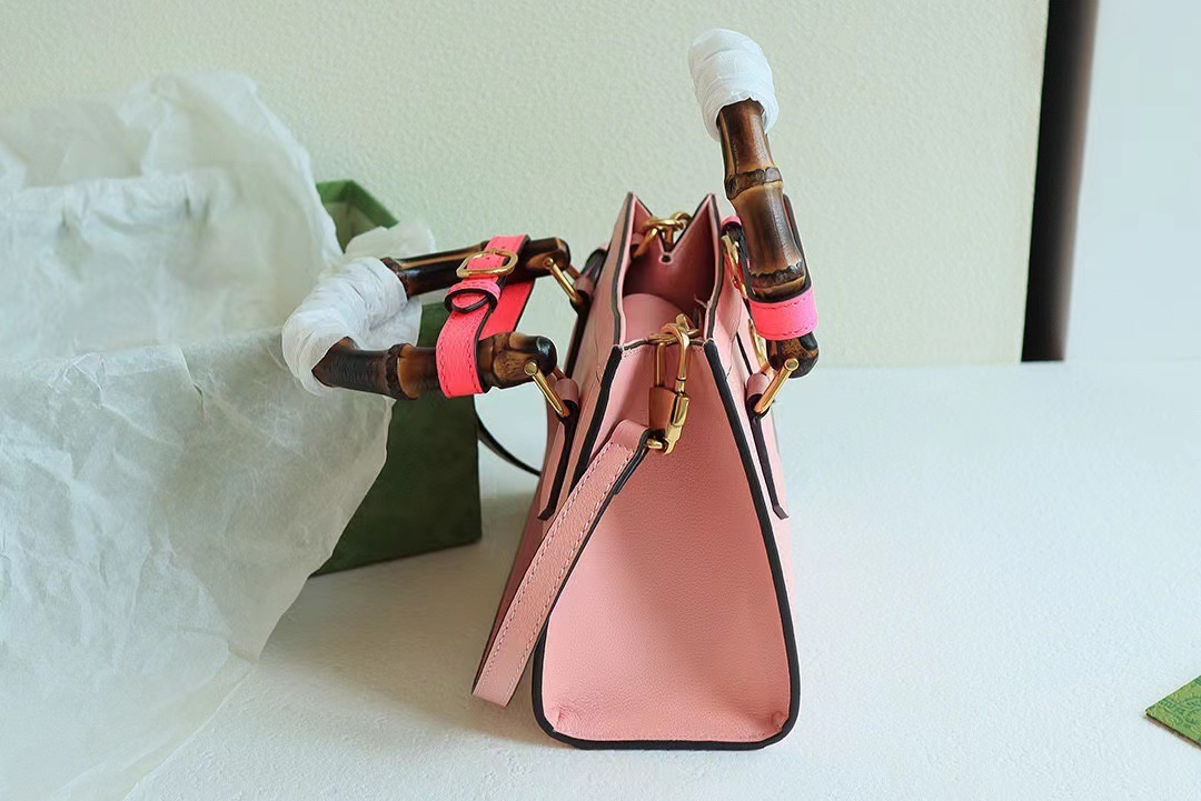 European And American Big-name Portable Shoulder Bag With Bamboo Handle - Image 7